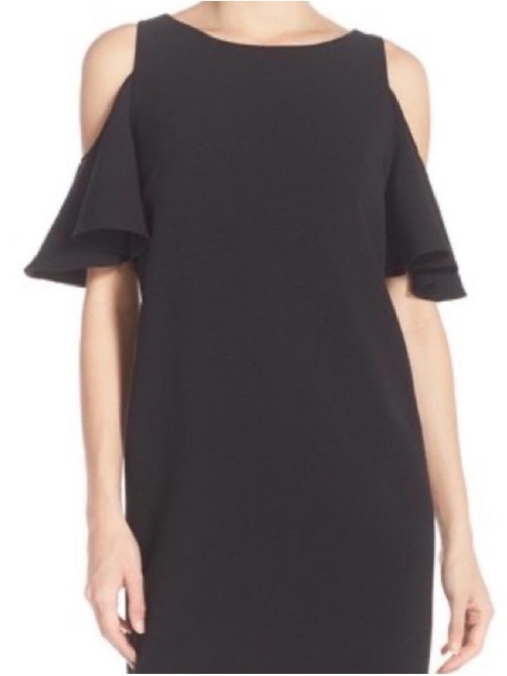 Cynthia Rowley Black Cold-Shoulder Women’s short Dress size 10